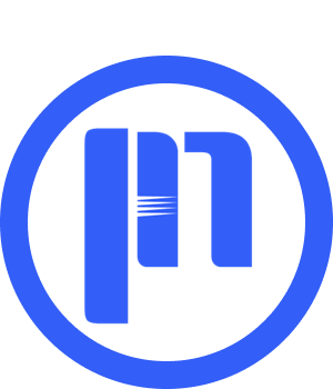 Black and white logo of Pature Nusantara, square shape with geometric design